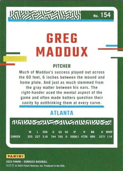 2023 Panini Donruss Greg Maddux #154 Atlanta Braves