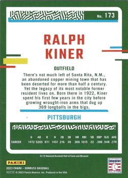 2023 Panini Donruss Ralph Kiner #173 Pittsburgh Pirates