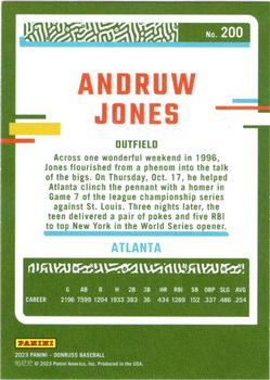 2023 Panini Donruss Andruw Jones #200 Atlanta Braves