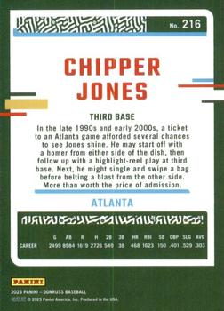 2023 Panini Donruss Chipper Jones #216 Atlanta Braves