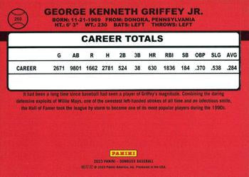 2023 Panini Donruss Retro 1990 Ken Griffey Jr. #260 Seattle Mariners