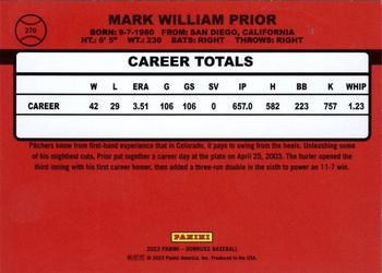 2023 Panini Donruss Retro 1990 Mark Prior #270 Chicago Cubs