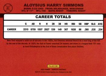 2023 Panini Donruss Retro 1990 Al Simmons #281 Philadelphia Athletics
