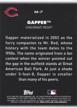 2023 Topps Big League MASCOTS Gapper #M-7 Cincinnati Reds