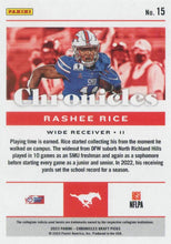 تحميل الصورة إلى عارض المعرض، اختيارات مسودة Panini Chronicles لعام 2023 #15 - Rashee Rice - SMU Mustangs