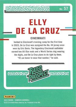 Elly De La Cruz 2023 Donruss Rated Prospect Blue Hologram Foil