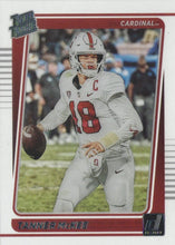 将图片加载到图库查看器,2023 Panini Chronicles Clearly Donruss Draft Pick Rated Rookie Tanner McKee #48