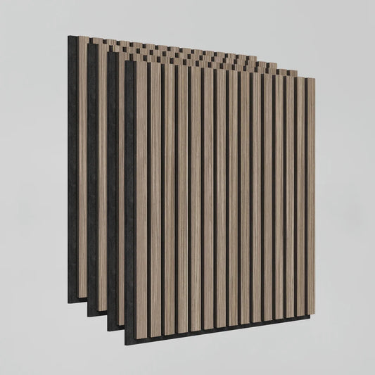 Sonolok Acoustic Slat Panel Set 4-Pack 15.5 Square Feet Walnut - New No Box