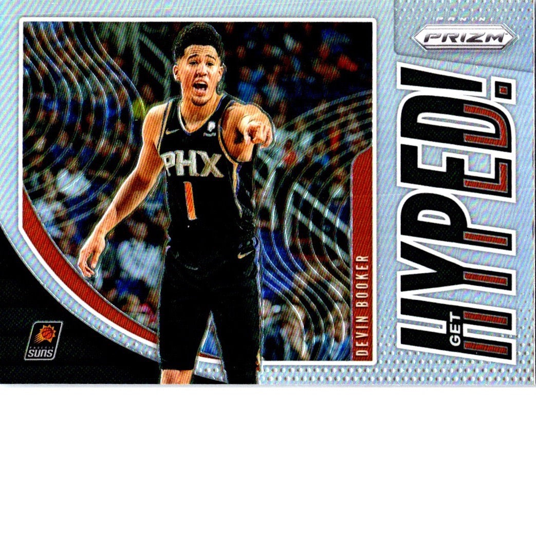 2019/20 Panini Prizm Hyped! Silver Devin Booker #7