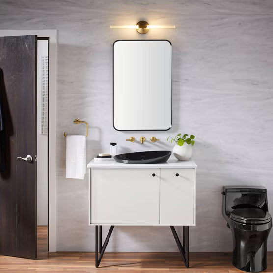 Kohler Orime 22 x 34-Inch Rectangular Framed Vanity Mirror — Matted Black