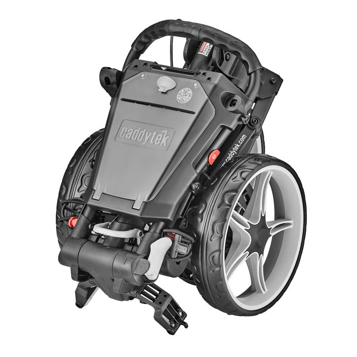 Caddytek Lite Auto +360 3-Wheel Golf Push Cart - Gray - image 3