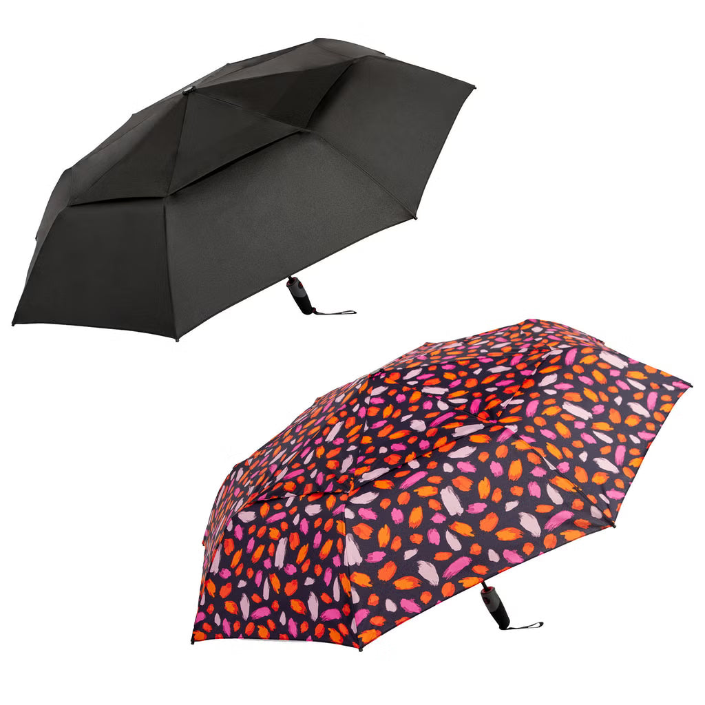 ShedRain WindPro Compact Umbrellas - 2-Pack Assorted Style