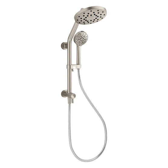 Kohler HydroRail 3-in-1 Showerhead and Column Kit, Brushed Nickel