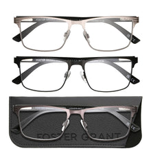 تحميل الصورة إلى عارض المعرض، Design Optics by Foster Grant Metal Square Reading Glasses, 3-pack