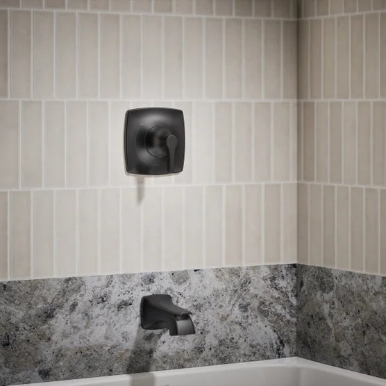 Kohler Riverly Rite-temp Bath and Shower Kit Black