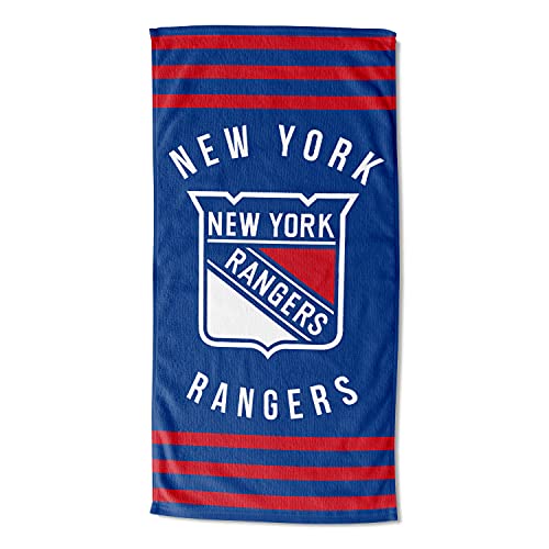 New York Rangers Stripes Beach Towel 30"x60"