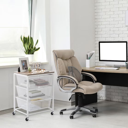 Edifice 3-Tier Mesh Basket Rolling Cart