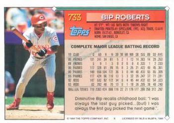 1994 Topps Bip Roberts # 733 Cincinnati Reds