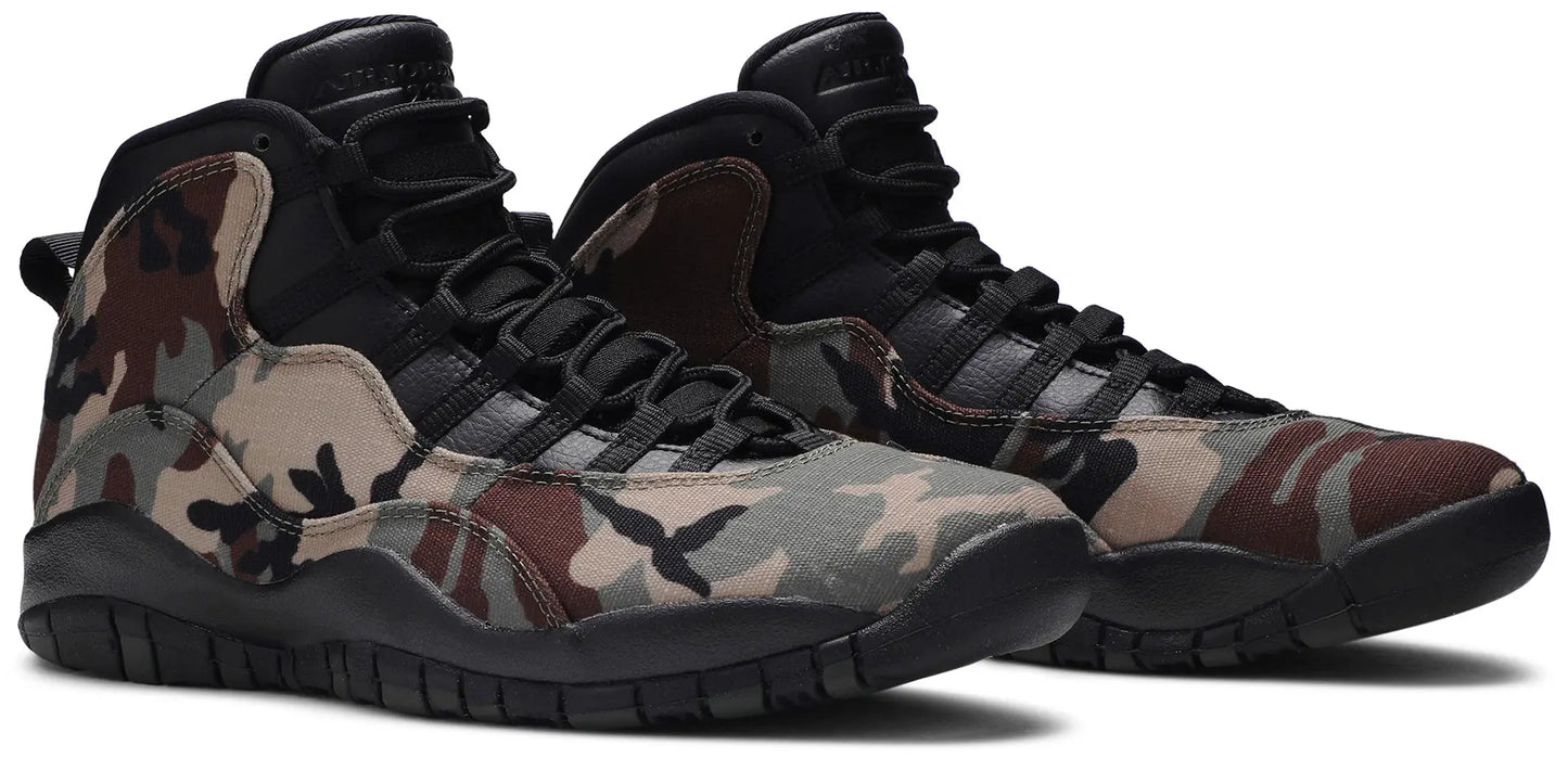 Air Jordan 10 Retro 'Woodland Camo' Size 8.5M / 10W