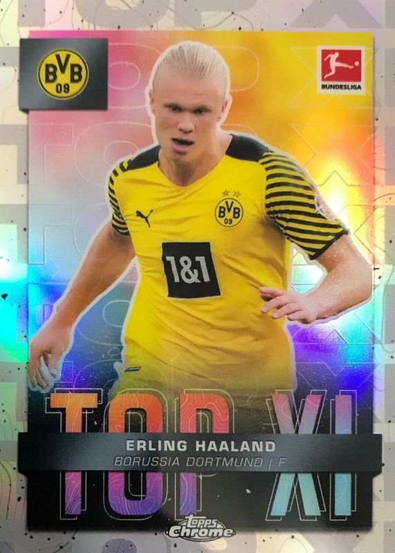 2021 Topps Bundesliga Top XI Erling Haaland #XI-EH Borussia Dortmund
