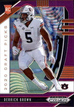 将图片加载到图库查看器,2021 Panini Prizm Draft PicksPurple Prizm Rookie Derrick Brown #155 Auburn Tigers