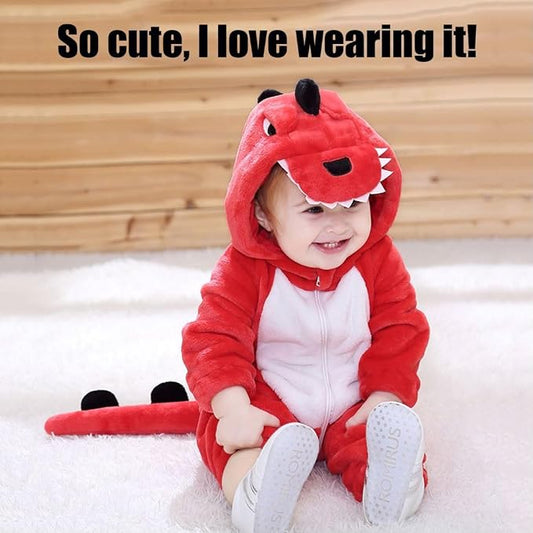 Baby Toddler Red Furry Monster Halloween Costume, 12-18 Months