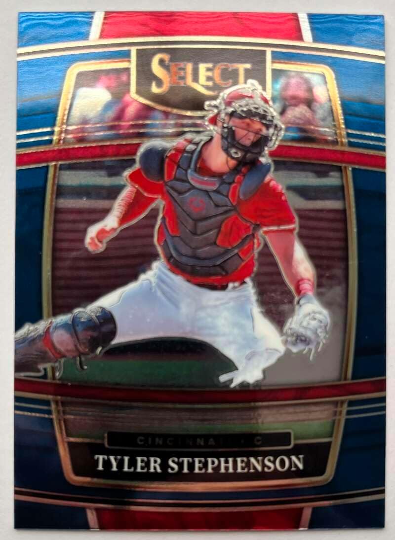 2022 Panini Select Tyler Stephenson Blue #48 Cincinnati Reds