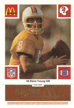 将图片加载到图库查看器,1986 McDonald's Bryce Young RC #8 Tampa Bay Buccaneers