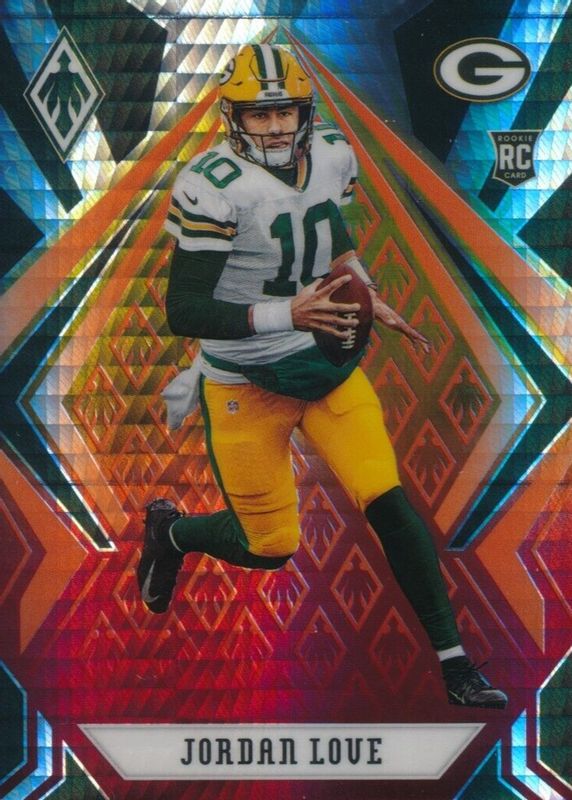 2020 Panini Phoenix Color Burst Jordan Love Rookie Packers #104