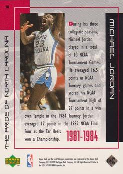 1999 Upper Deck Michael Jordan Career Collection The Pride of North Carolina #10