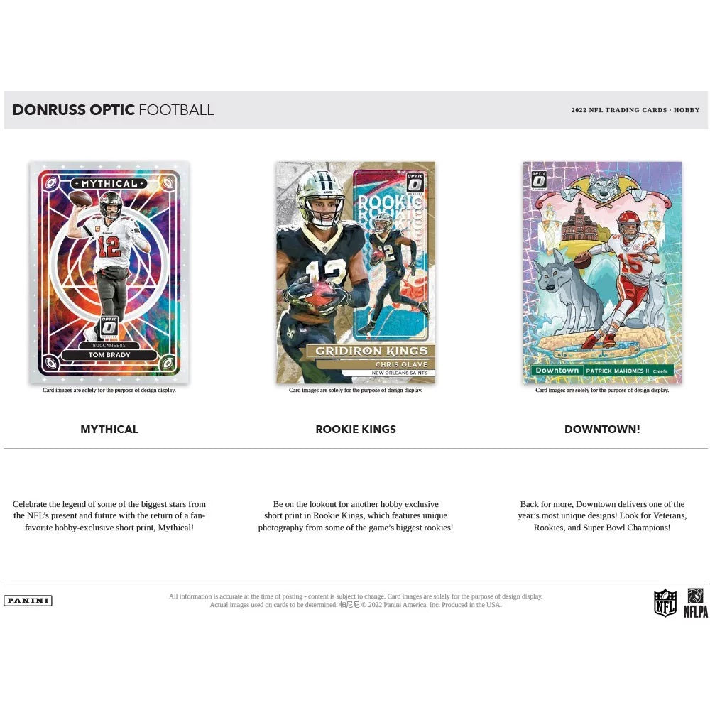 2022 Panini Donruss Optic Football Trading Card Hobby Box
