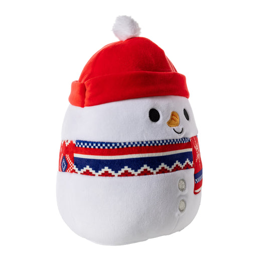 Squishmallows Manny the Snowman Wearing a Beanie and Scarf 7.5" 2023 Christmas Edition Stuffed Plush