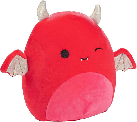 Squishmallows Karlie the Devil Bat Winking Eye with Gold Shimmering Horns & Wings 12" 2023 Halloween Collection Stuffed Plush - walk-of-famesports