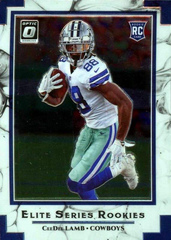 2020 Donruss Optic CeeDee Lamb Elite Series Rookie RC #ESR-CL Cowboys