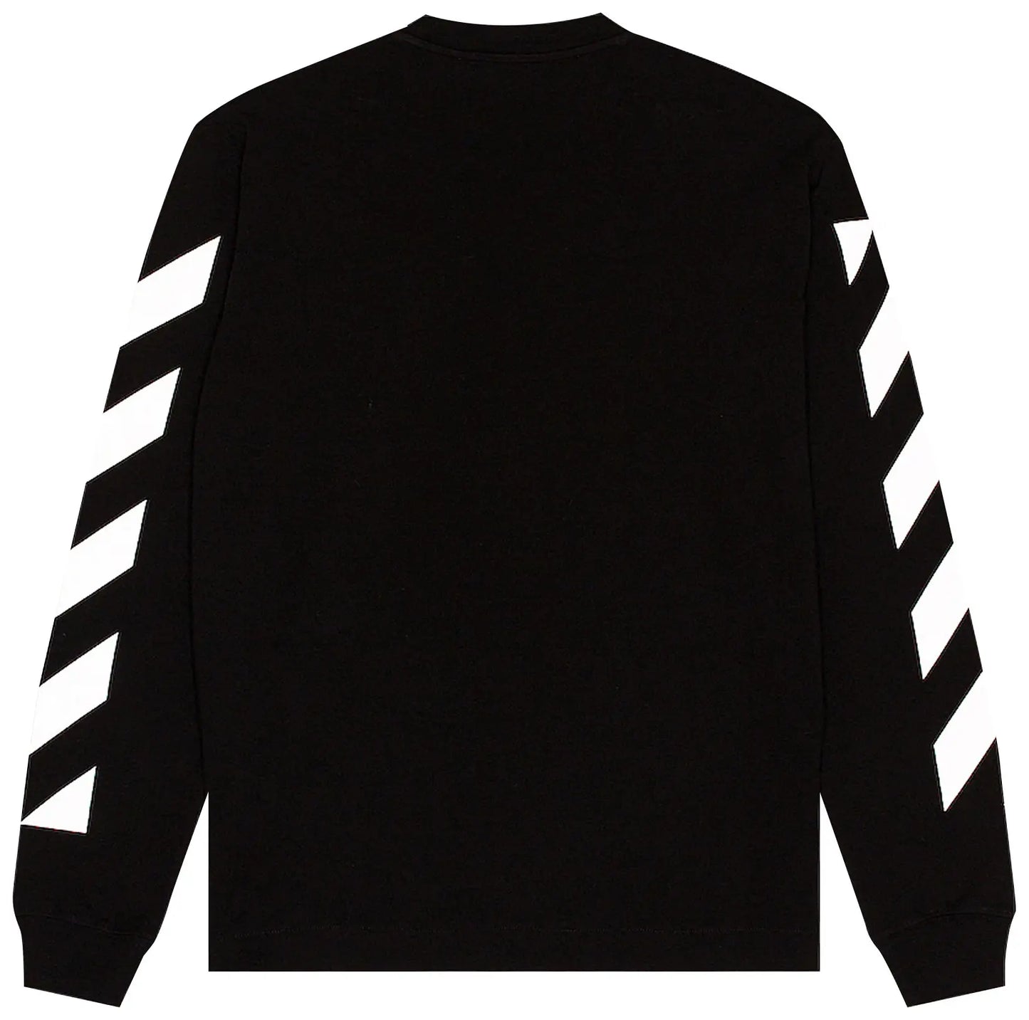 OFF-WHITE Diagonal Helvetica Long Sleeve T-Shirt Black/White Size Medium