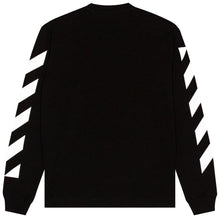 将图片加载到图库查看器,OFF-WHITE Diagonal Helvetica Long Sleeve T-Shirt Black/White Size Medium