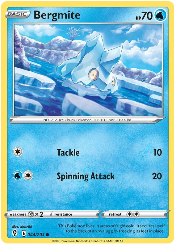 Sword and Shield Evolving Skies 044 Bergmite