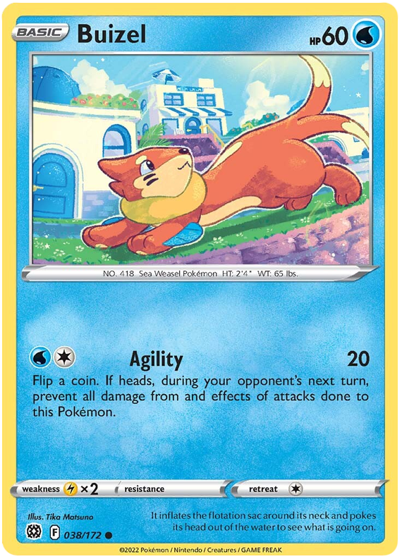Sword and Shield Brilliant Stars 038 Buizel