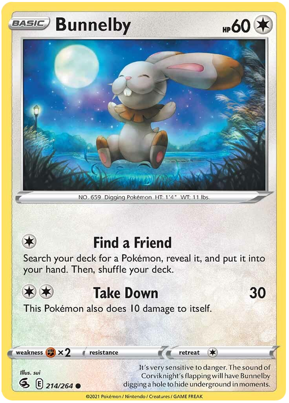 Sword and Shield Fusion Strike 214 Bunnelby