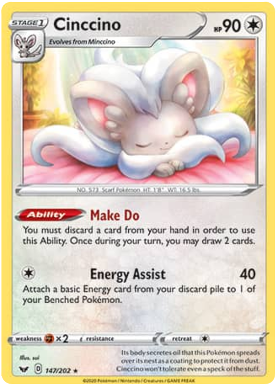 Sword and Shield Sword & Shield 147 Cinccino