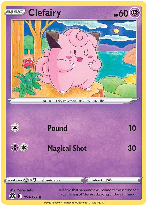 Sword and Shield Brilliant Stars 053 Clefairy