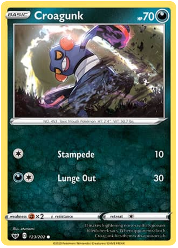 Sword and Shield Sword & Shield 123 Croagunk