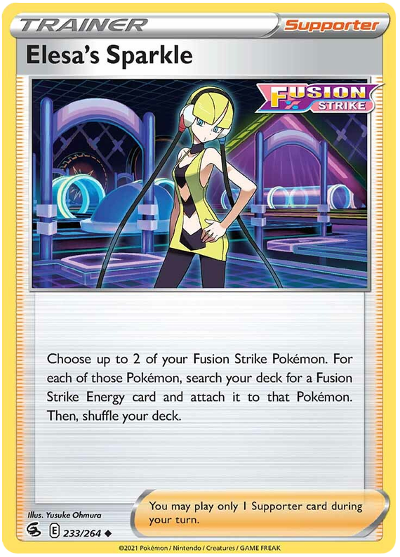 Sword and Shield Fusion Strike 233 Elesa's Sparkle