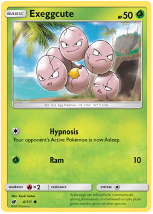 Sun and Moon Crimson Invasion - 004 Exeggcute