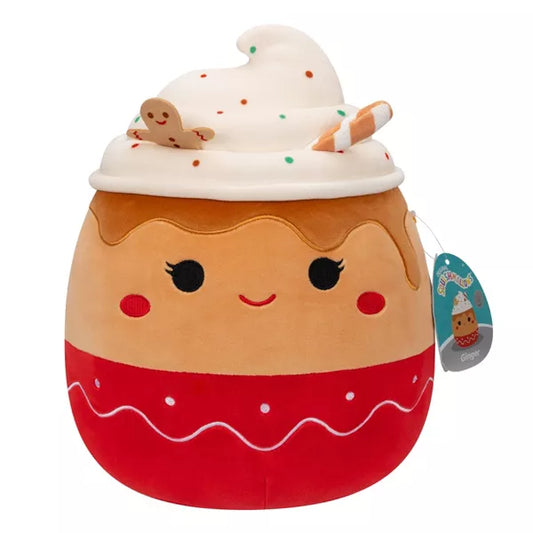 Squishmallows Ginger the Gingerbread Latte 11" 2023 Christmas RARE Edition Stuffed Plush