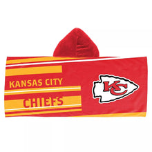 将图片加载到图库查看器,Kansas City Chiefs Juvy Hooded Towel 22"x51"
