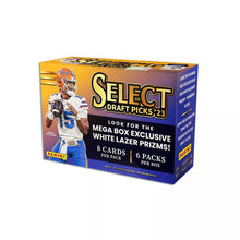 将图片加载到图库查看器,2023 Panini Select Draft Picks Football Trading Card Mega Exclusive Box