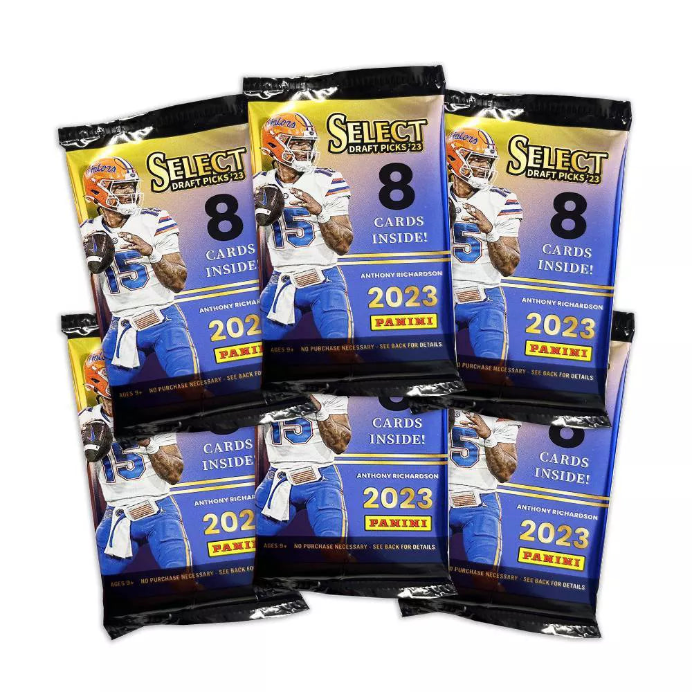 2023 Panini Select Draft Picks Football Trading Card Mega Exclusive Box