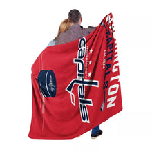 将图片加载到图库查看器,Washington Capitals 60x80 Inspired Raschel Throw Blanket