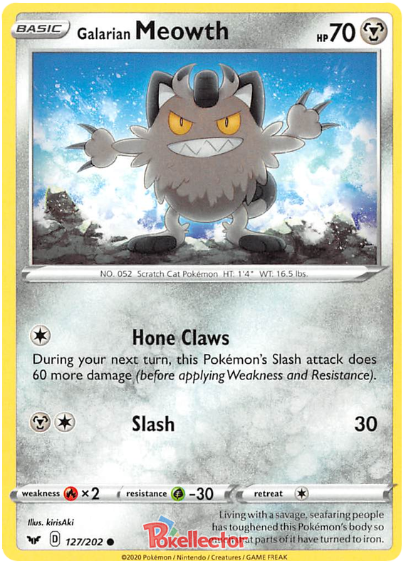 Sword and Shield Sword & Shield 127 Galarian Meowth